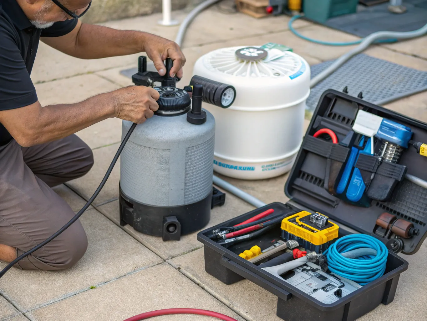 Pool equipment repair and maintenance